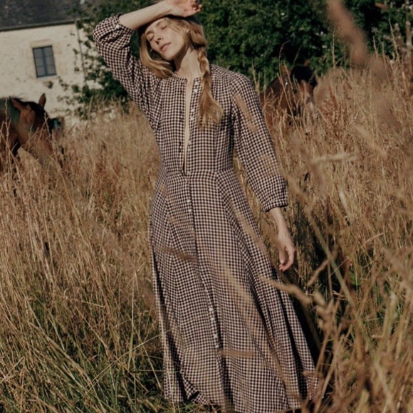 Doen Dresses & Skirts - DOEN Madelaine Dress – Delphine Plaid — Size S — NWT